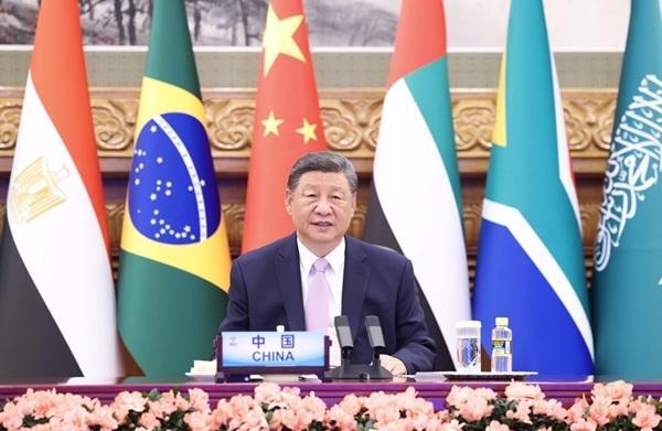 习近平出席金砖国家领导人线上峰会并发表重要讲话